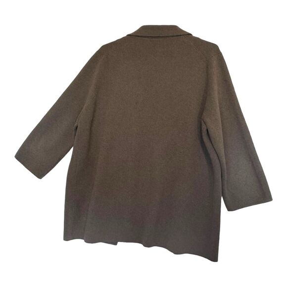 Quince Heathered Brown Open Front Cardigan - Picture 5 of 15